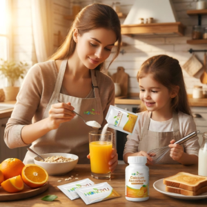 Non-Acidic Calcium Ascorbate Powder and Capsules (CAS 5743-27-1) by HONGYU - Gentle Vitamin C for the Whole Family