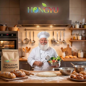 High-Purity Dicalcium Phosphate (DCP) in Brown Kraft Paper Bag - HONGYU Raw Materials for Bakery