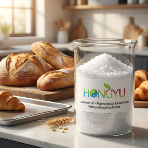 Premium L-Cysteine HCl Monohydrate and Anhydrous powder for industrial bakery by Yantai Hongyu Starry Biotech Co., Ltd.