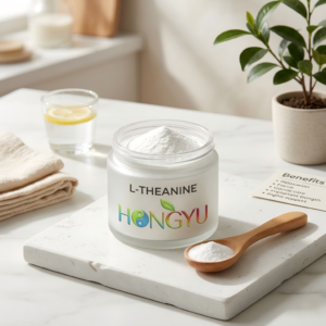 Premium White L-Theanine Powder CAS 3081-61-6 supplied by Yantai Hongyu Starry Biotech Co., Ltd.