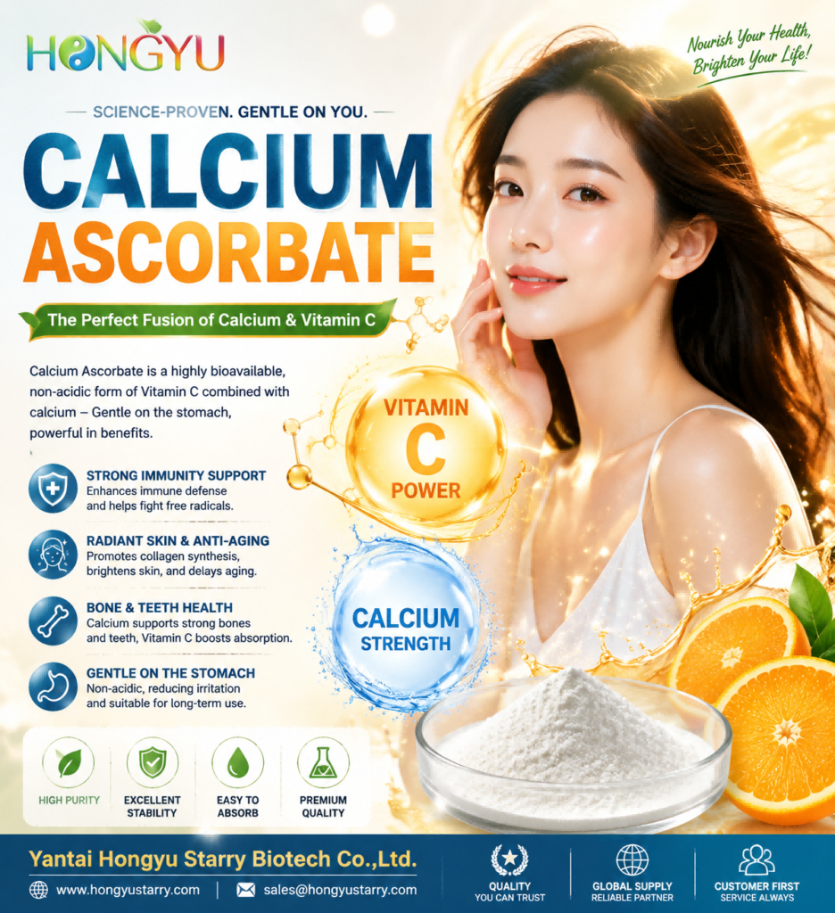 Bulk Calcium Ascorbate Powder Manufacturer - Hongyu Starry Biotech