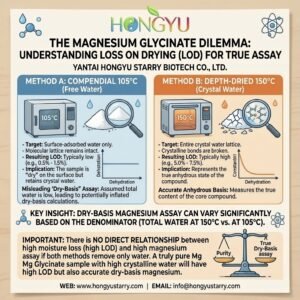 The Academic Dilemma of 150°C vs. 105°C: Why Relying Solely on “Loss on Drying”Fails to Accurately Determine Magnesium Glycinate Purity